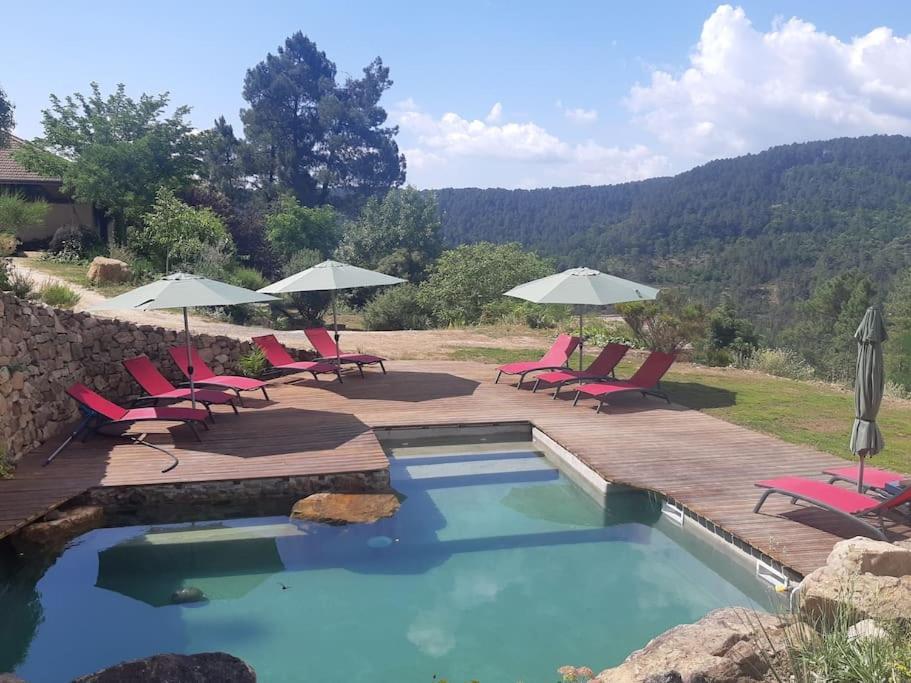 Villa Le Nid des Anges à Saint-André-Lachamp Extérieur photo