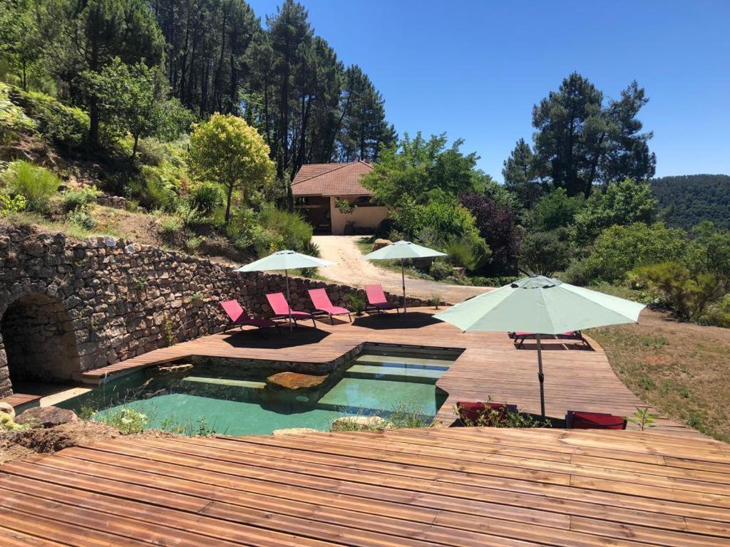 Villa Le Nid des Anges à Saint-André-Lachamp Extérieur photo